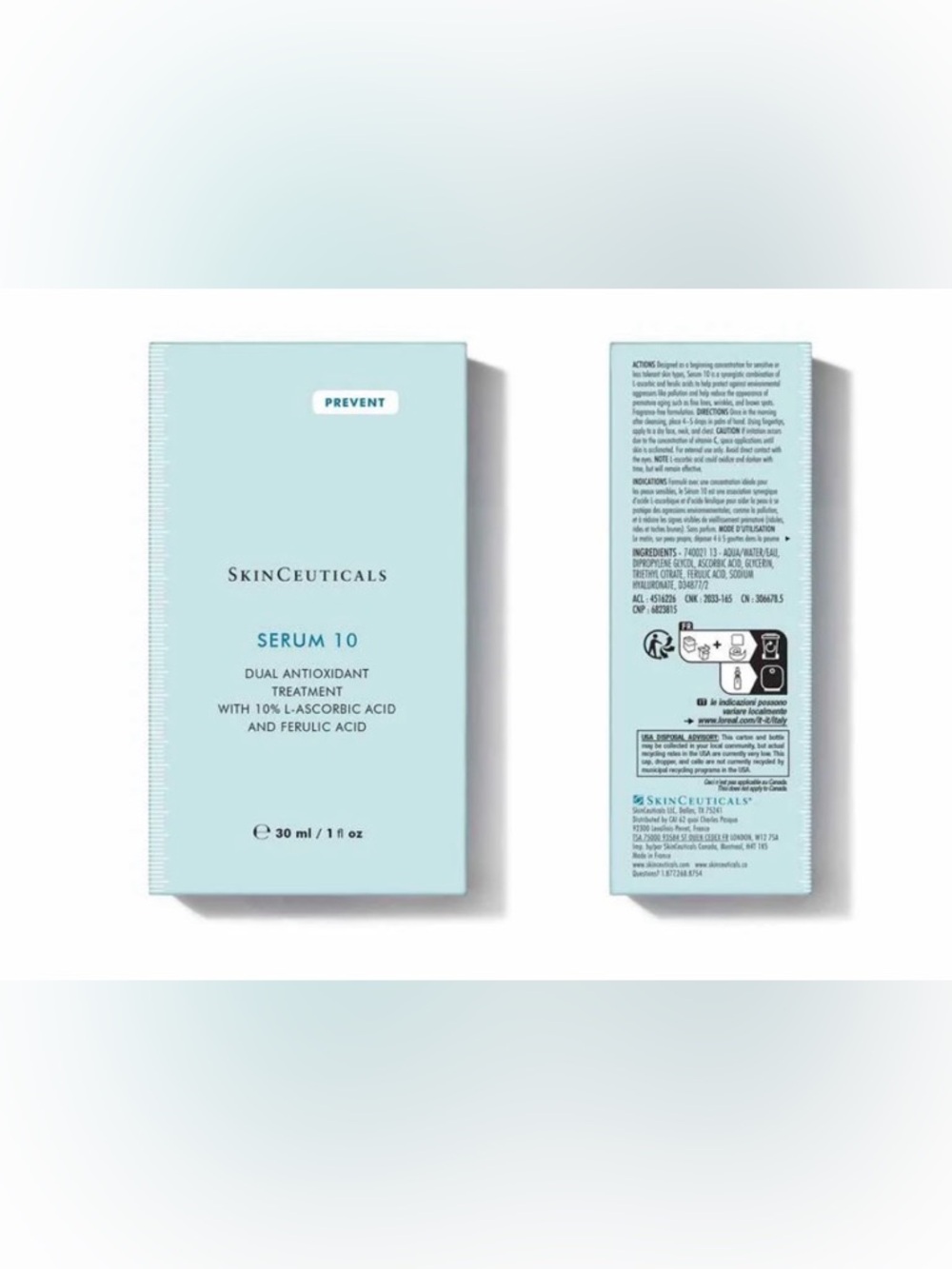 SkinCeuticals Serum 10 - Light Blue Packaging